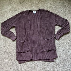 Knit cardigan sweater